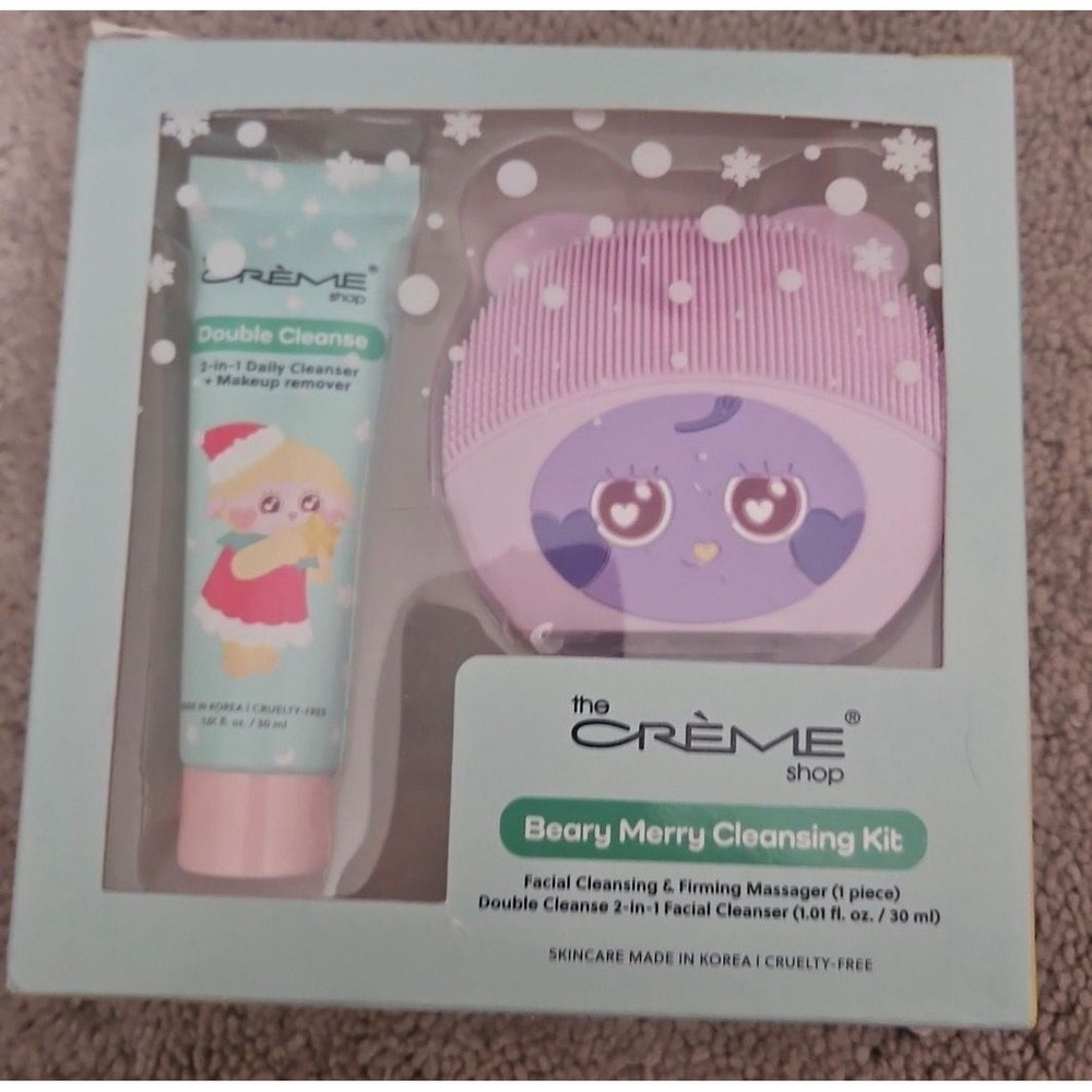 The Crème Shop Beary Merry Cleansing Kit: Bear Essential Facial‎ Cleansing and F